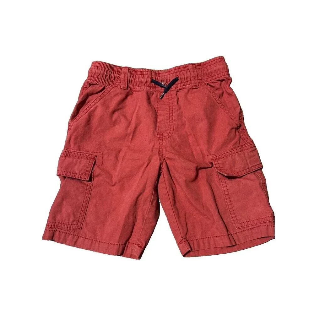 Children’s Place Drawstring Red Cargo Shorts Boys Size 8